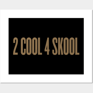 BTS 2 COOL 4 SKOOL Posters and Art